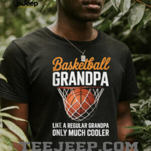 Basketball Grandpa Cool Guy Hoops Baller Court Sport Dad Shirt