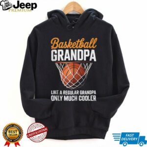 Basketball Grandpa Cool Guy Hoops Baller Court Sport Dad Shirt