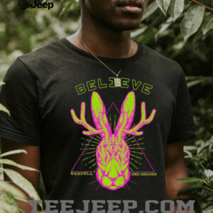 Believe rabbit head shirt