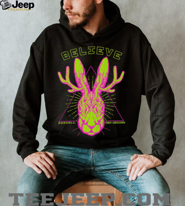 Believe rabbit head shirt