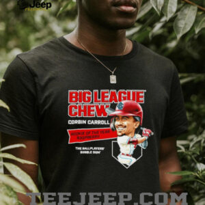 Big League Chew Corbin Carroll Rookie of The Year Raspberry The Ballplayers Bubble Gum shirt