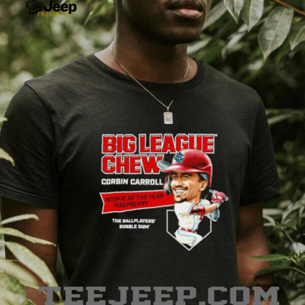 Big League Chew Corbin Carroll Rookie of The Year Raspberry The Ballplayers Bubble Gum shirt