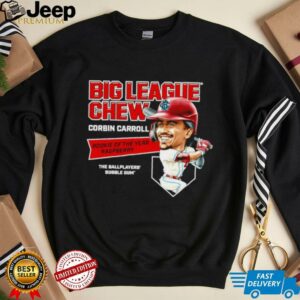Big League Chew Corbin Carroll Rookie of The Year Raspberry The Ballplayers Bubble Gum shirt