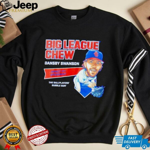 Big League Chew Dansby Swanson Impact Ivy Spearmint The Ballplayers Bubble Gum shirt