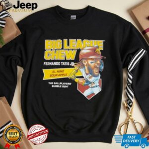 Big League Chew Fernando Tatis Jr El Nino Sour Apple The Ballplayers Bubble Gum Shirt