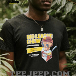 Big League Chew Jackson Merrill Late inning Lemonade The Ballplayers Bubble Gum shirt