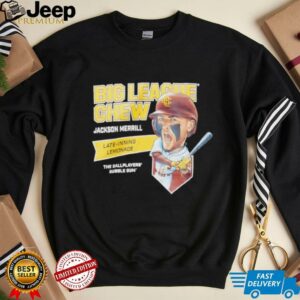 Big League Chew Jackson Merrill Late inning Lemonade The Ballplayers Bubble Gum shirt