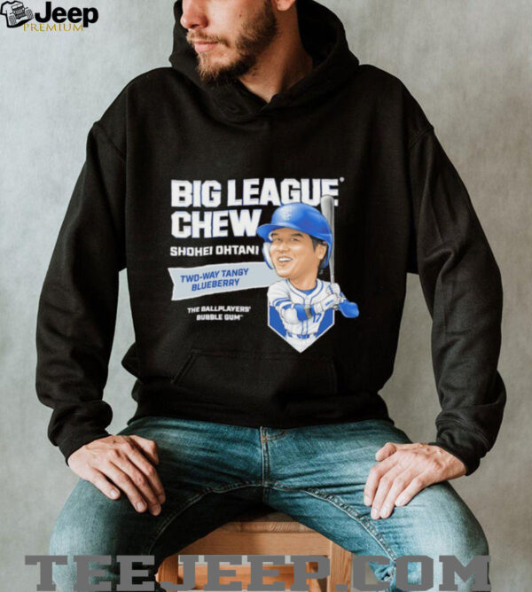 Big League Chew Shohei Ohtani Two way Tangy Blueberry The Ballplayers Bubble Gum shirt