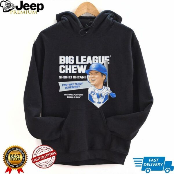 Big League Chew Shohei Ohtani Two way Tangy Blueberry The Ballplayers Bubble Gum shirt