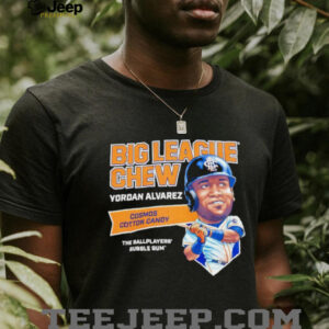 Big League Chew Yordan Alvarez Cosmos Cotton Candy The Ballplayers Bubble Gum shirt