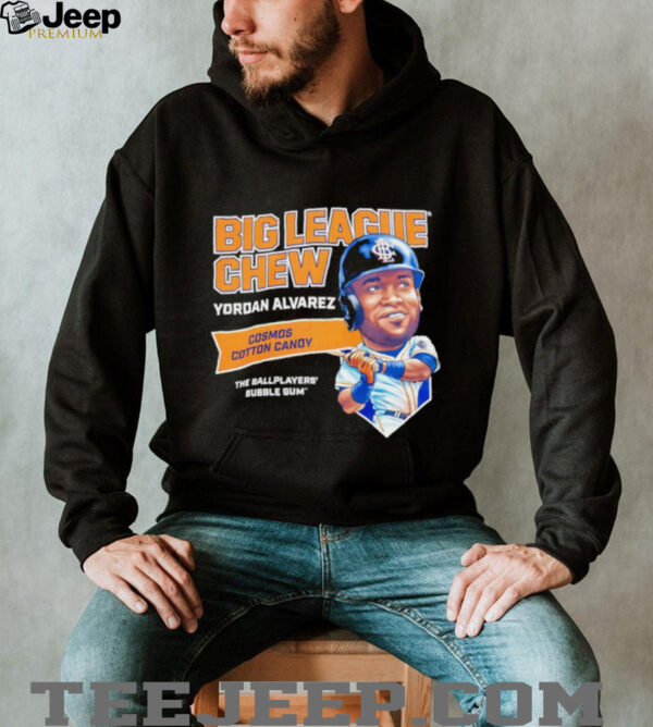 Big League Chew Yordan Alvarez Cosmos Cotton Candy The Ballplayers Bubble Gum shirt