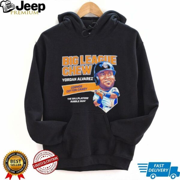 Big League Chew Yordan Alvarez Cosmos Cotton Candy The Ballplayers Bubble Gum shirt