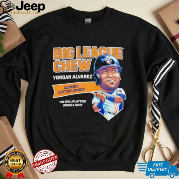 Big League Chew Yordan Alvarez Cosmos Cotton Candy The Ballplayers Bubble Gum shirt