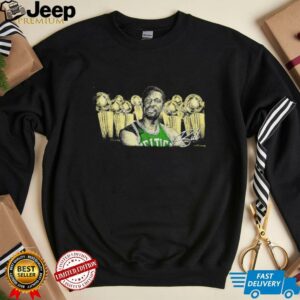 Bill Russell Boston Celtics 11 time NBA champion signature retro shirt