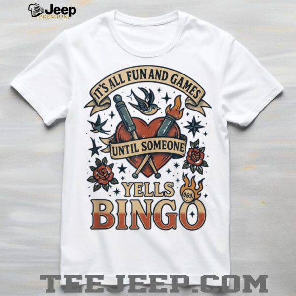 Bingo Tattoo Tee Mom Lucky Bingo Queen Top Shirt