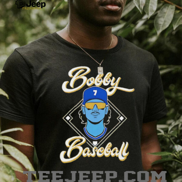 Bobby Witt Jr wearing glass Kansas City Royals Baseball MLB shirt