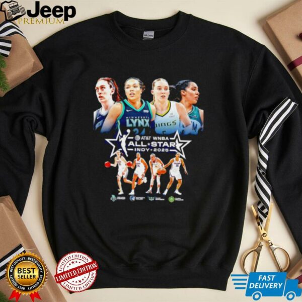 Breanna Stewart Napheesa Collier Paige Bueckers and Gabby Williams Indy 2025 WNBA All Stars shirt