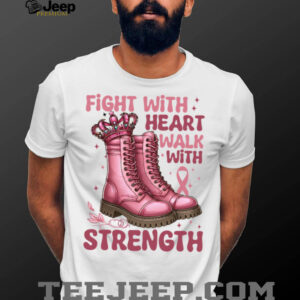Breast Cancer Boots Pink Ribbon October Awareness Month Walk Pullover...