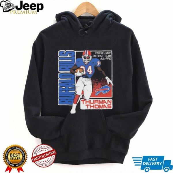 Buffalo Bills Thurman Thomas 1991 NFL MVP 2x first team All Pro Shirt