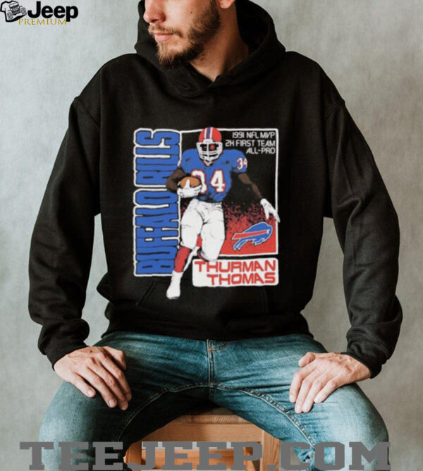 Buffalo Bills Thurman Thomas 1991 NFL MVP 2x first team All Pro Shirt