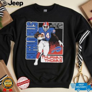 Buffalo Bills Thurman Thomas 1991 NFL MVP 2x first team All Pro Shirt