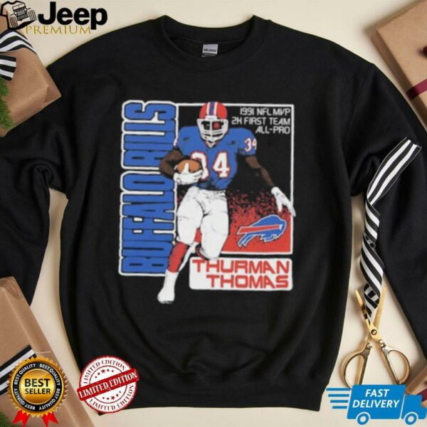 Buffalo Bills Thurman Thomas 1991 NFL MVP 2x first team All Pro Shirt
