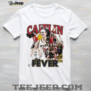 Caitlin Clark 22 Indiana Fever WNBA player signature vintage shirt