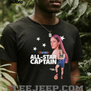 Caitlin Clark WNBA All Star 2025 Captain and two time All Star shirt