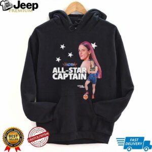 Caitlin Clark WNBA All Star 2025 Captain and two time All Star shirt