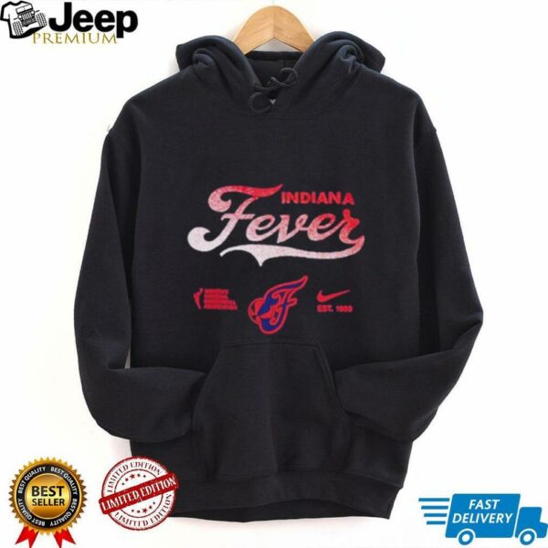 Caitlin Clark Wearing Indiana Fever Script Fade Core shirt
