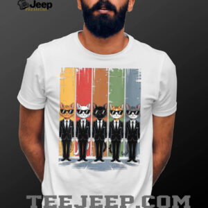 Cats Parody Cat Lineup Cat Lover Vintage Feline Humor Shirt