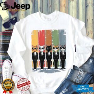 Cats Parody Cat Lineup Cat Lover Vintage Feline Humor Shirt