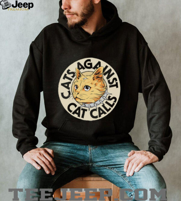 Cats against cat calls logo shirt