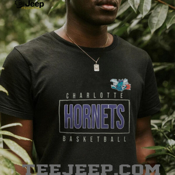 Charlotte Hornets Mitchell & Ness Hardwood Classics Logo Shirt