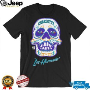 Charlotte Hornets Mitchell & Ness Hardwood Classics Sugar Skull Hometown...