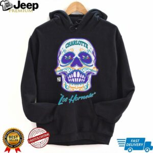 Charlotte Hornets Mitchell & Ness Hardwood Classics Sugar Skull Hometown Shirt