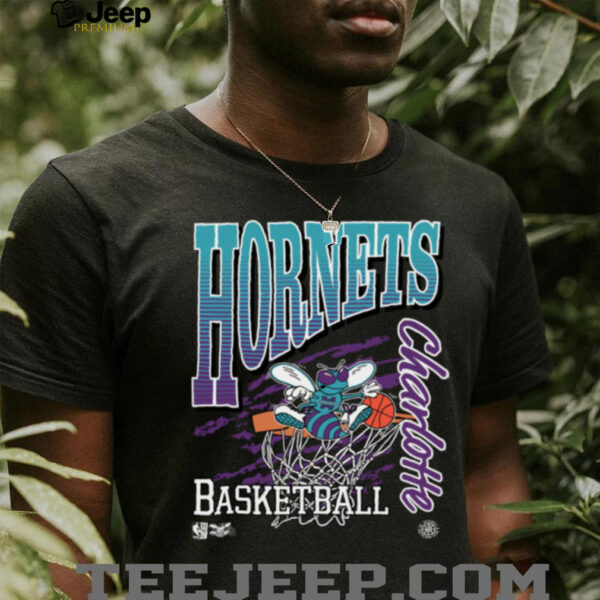 Charlotte Hornets Mitchell & Ness NBA Basketed Vintage Shirt