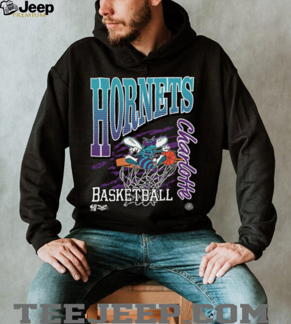 Charlotte Hornets Mitchell & Ness NBA Basketed Vintage Shirt