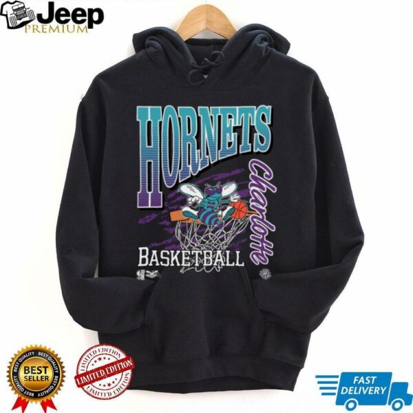 Charlotte Hornets Mitchell & Ness NBA Basketed Vintage Shirt