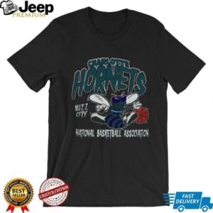 Charlotte Hornets Mitchell & Ness Retro Mascot Script Official T...