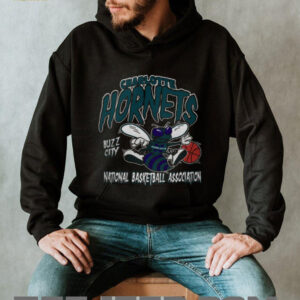 Charlotte Hornets Mitchell & Ness Retro Mascot Script Official T...