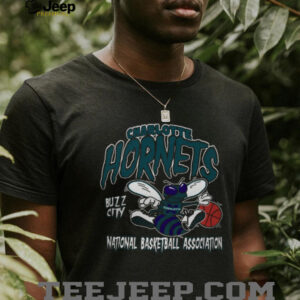 Charlotte Hornets Mitchell & Ness Retro Mascot Script Official T Shirt