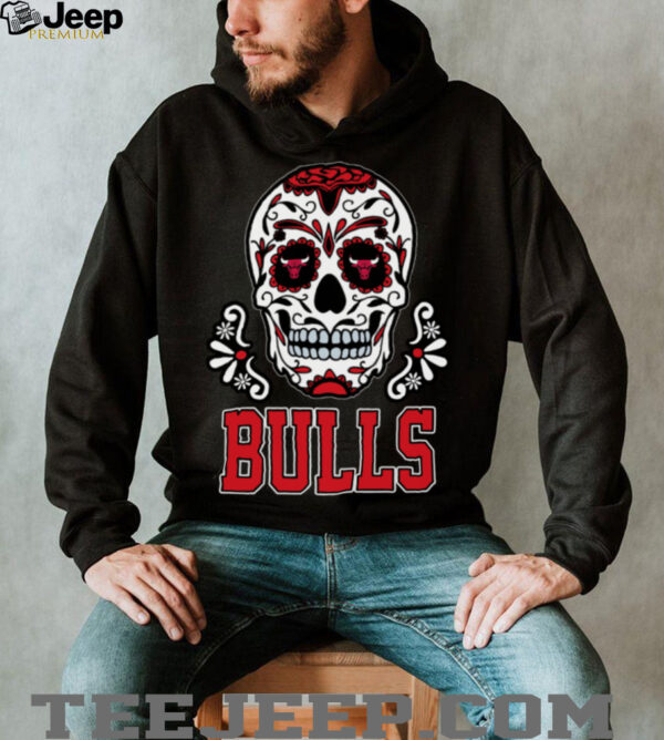 Chicago Bulls Sugar Skull Dia De Los Muertos Logo Shirt