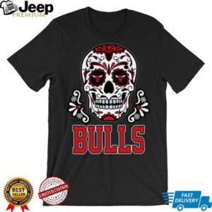 Chicago Bulls Sugar Skull Dia De Los Muertos Logo Shirt