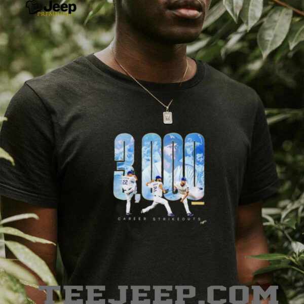 Clayton Kershaw Los Angeles Dodgers 3000 Career Strikeouts shirt