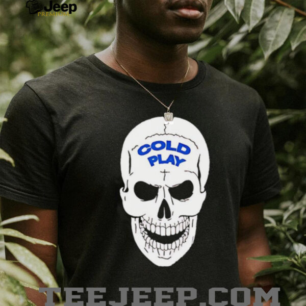 Coldplay skull astronomy shirt