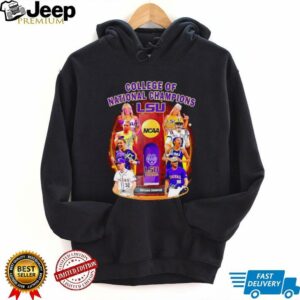 College of National Champions LSU Tigers signature shirt