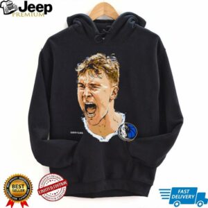Cooper Flagg scream Dallas Mavericks NBA Star portrait shirt