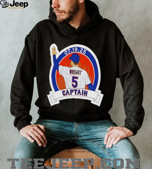 David Wright Captain New York Mets baseball player graphic shirt