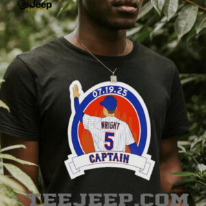 David Wright Captain New York Mets baseball player graphic shirt